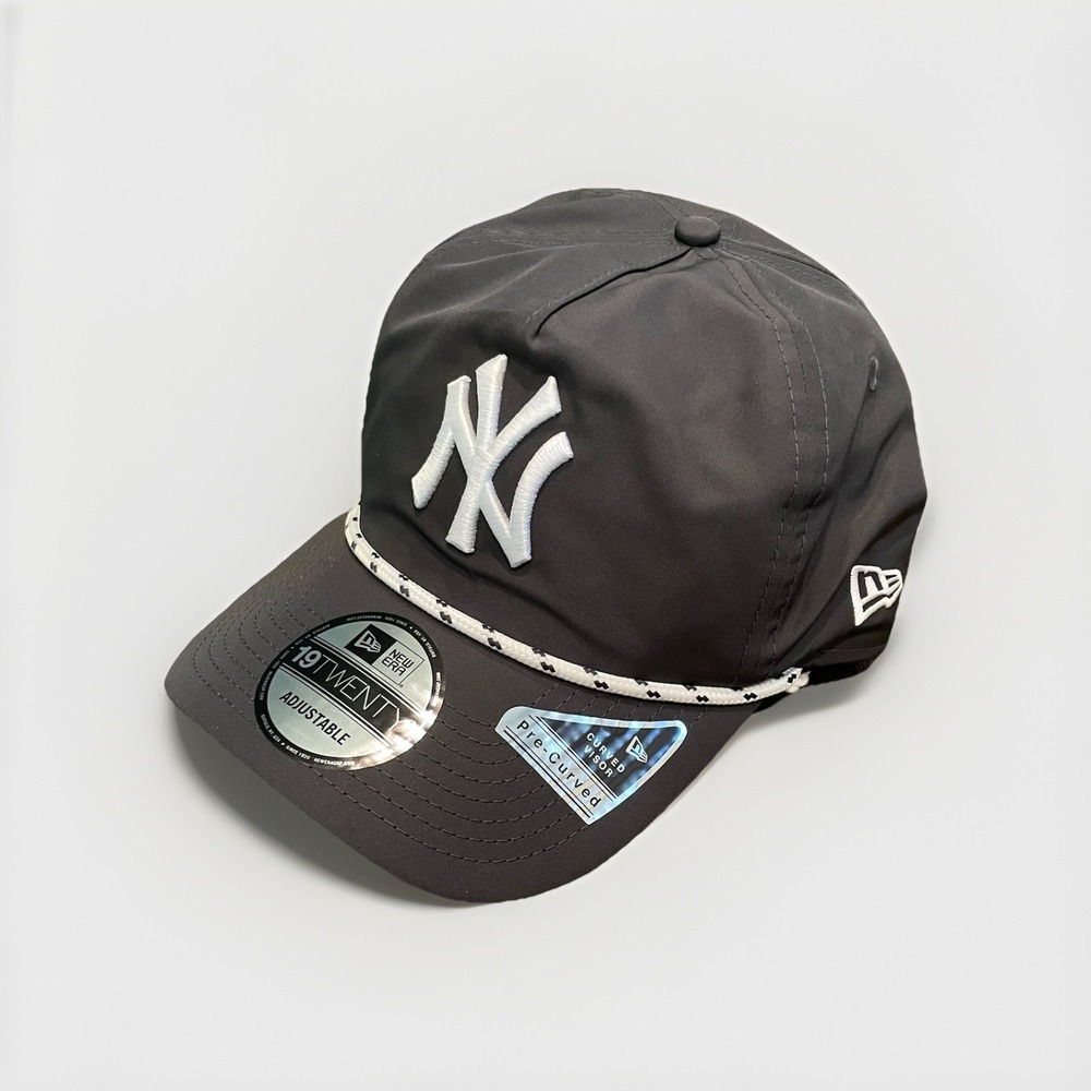 New Era 19TWENTY New York Yankees Rope Hat Adjustable Gray Cap MLB Baseball